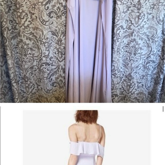 NWT Lavender Fame and Partners Long Wrap Dress, Size 6, wedding guest, prom - Picture 10 of 10